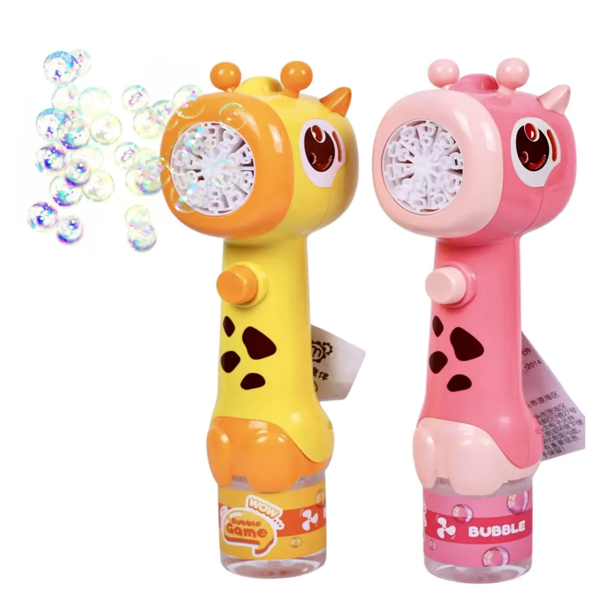 giraffe bubble wand with 1 bottle Free liquide